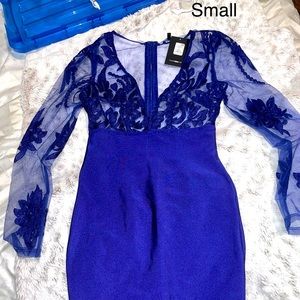 Bandage royal blue Fashion nova Dress